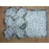Покровцы белые с серебром, 12х12 см, парча греческая
