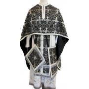Облачение греческое черное с серебром, парча